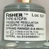 Fisher 67CFR Pressure Regulator 250 PSI17.2 BAR Max 0-8.6 BAR Spring Range