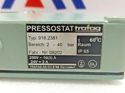 Trafag 916.2381 Pressure Switch 2-40 BAR