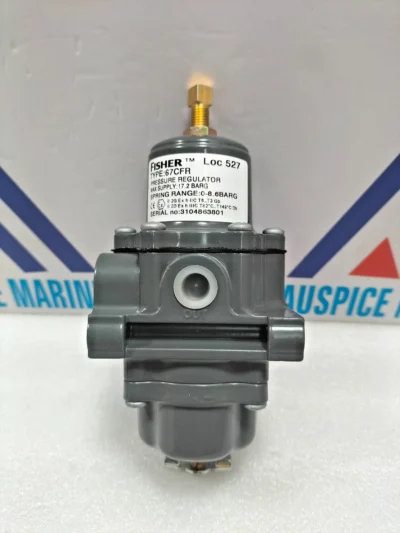 Fisher 67CFR Pressure Regulator 250 PSI17.2 BAR Max 0-8.6 BAR Spring Range