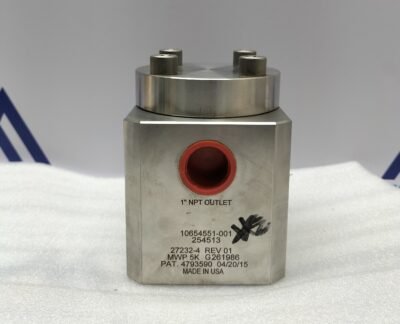 Gilmore Gvc 10654551-001 Check Valve 254513 27232-4 Rev 01 G261986 Mwp 5k 4793590 1”Npt Outlet