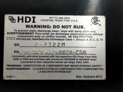 oplus_0 HDI 20B7A50-124002A-CSA PRESSURE GAUGE 0-16 PSI # WITHOUT BATTERY